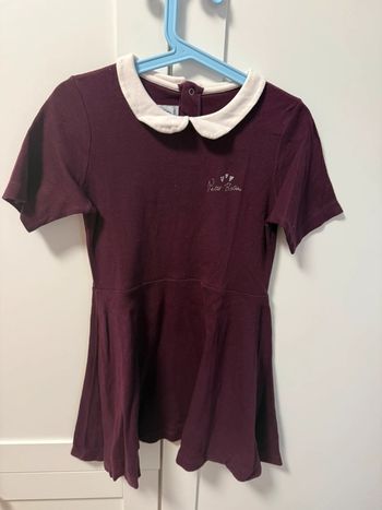 Robe, petit bateau, col claudine, 6 ans