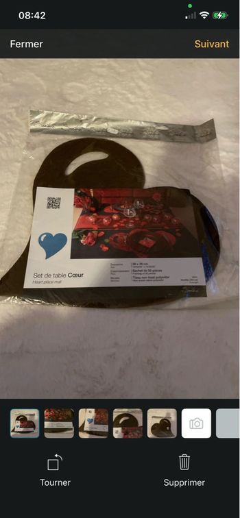 Lot de 50 sets de table, marron neuf