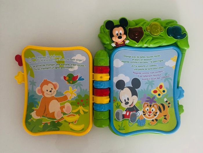 Clementoni Disney le livre de la jungle de Baby Mickey 6-36 mois interactif éducatif lot SOP77 - photo numéro 3