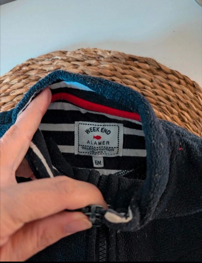 Lot marinière et polaire sans manche 6M - photo numéro 3