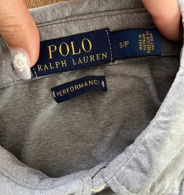 Polo/T.shirt de sport gris clair Polo Ralph Lauren pour homme, taille S - photo numéro 4