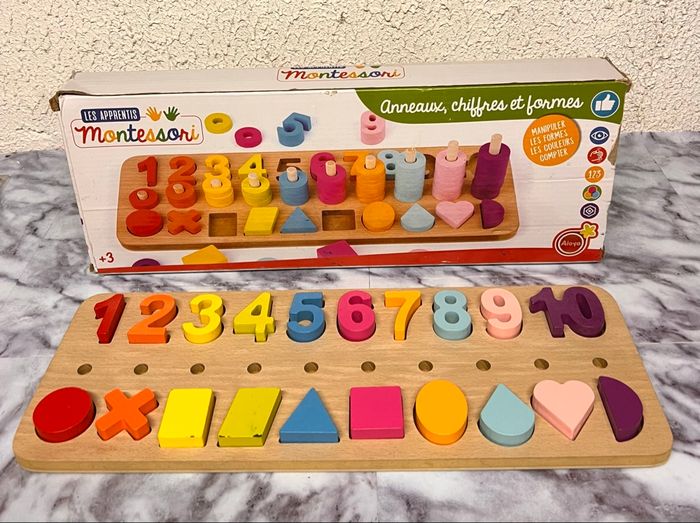 Anneaux des chiffres et des lettres Montessori - photo numéro 2