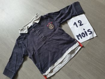 Maillot t-shirt polo 12mois garçon