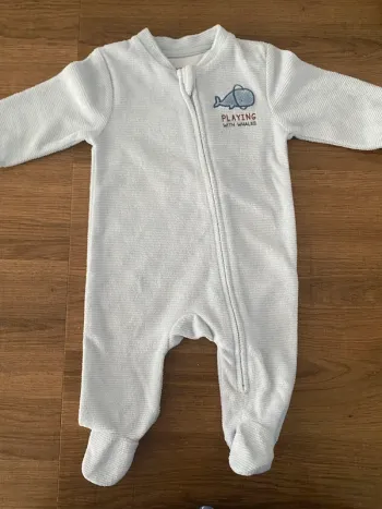 Pyjama bleu clair 1 mois