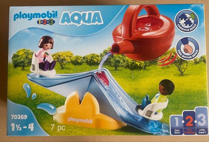 Playmobil 1.2.3 70269 Balançoire Aquatique avec arrosoir