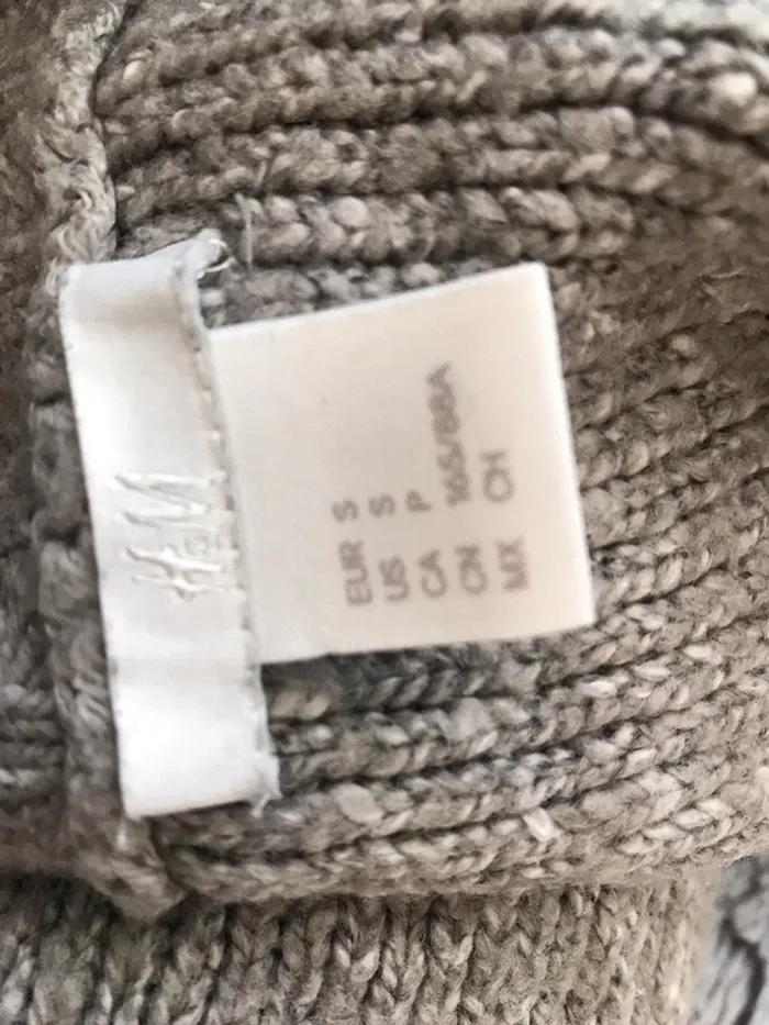 Pull col roulé gris anthracite clair chaud h&m - photo numéro 4