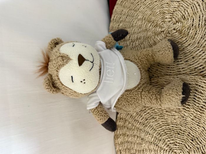 Doudou peluche ours Bert the Bear Pull blanc Lief - photo numéro 4