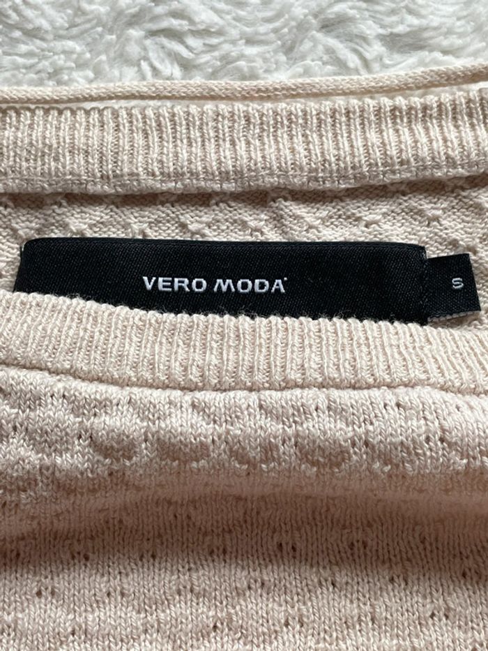 Pull femme beige taille S vero moda - photo numéro 3