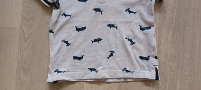 Ensemble polo short garçon motif requins - photo numéro 6