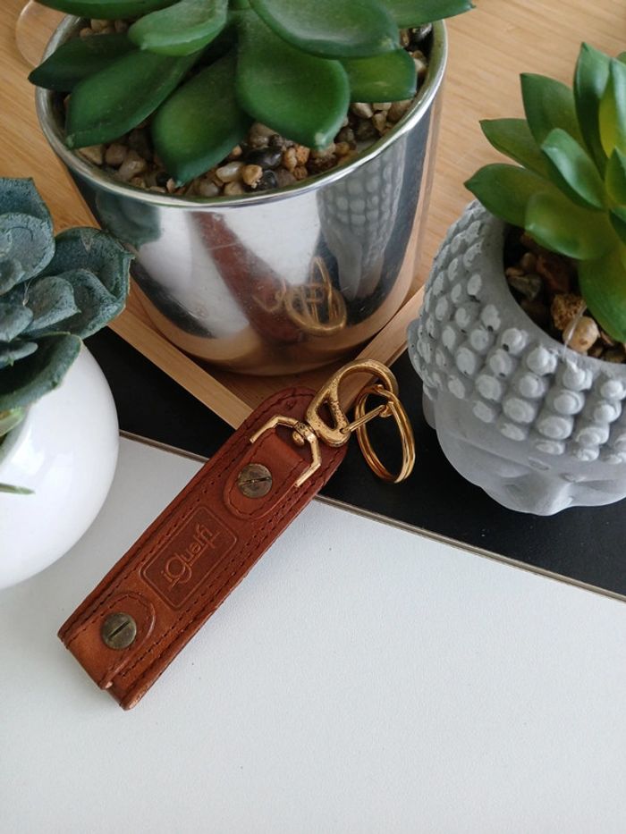 Porte de clé en Cuir🌿🌈 - photo numéro 3