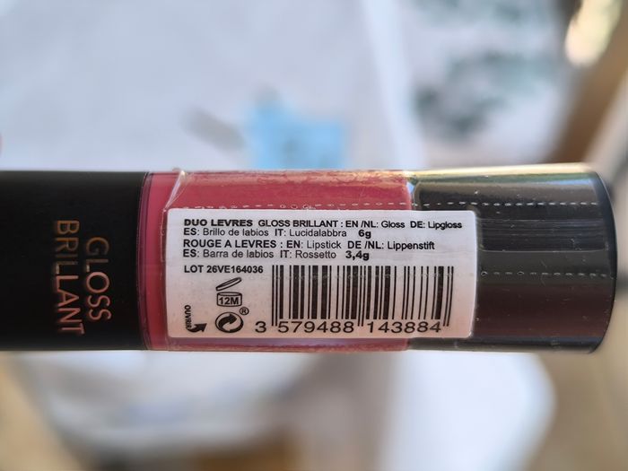 Duo lèvres rouge à lèvres + gloss brillant rose corail 03 Modelite - photo numéro 4