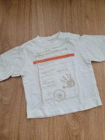 T-shirt manches longues Aubisou 6 mois