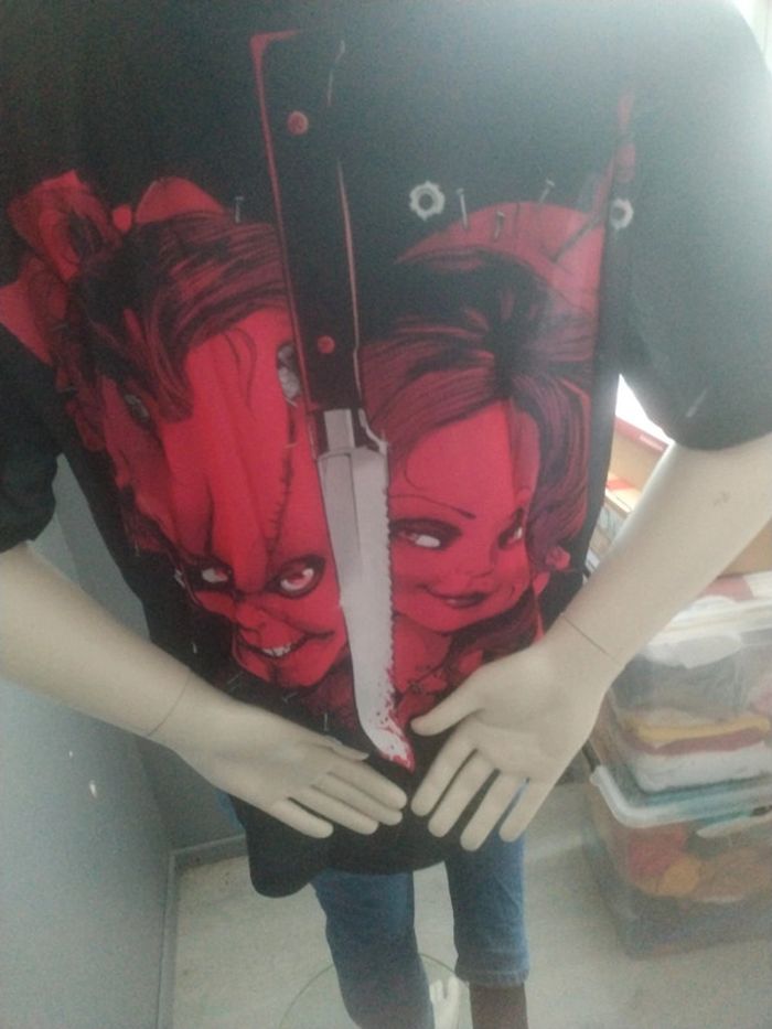 🌹T-shirt 2XL d'horreur Chucky – Design Chucky et Tiffany🌹 - photo numéro 5