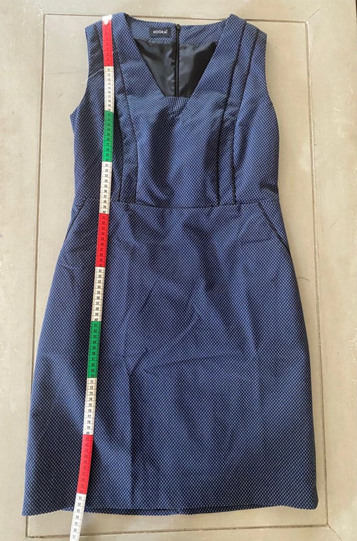 Robe Kookai bleu marine et noire taille 42 - photo numéro 9