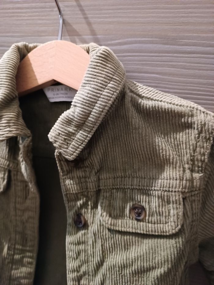 Veste velours côtelé kaki - photo numéro 2