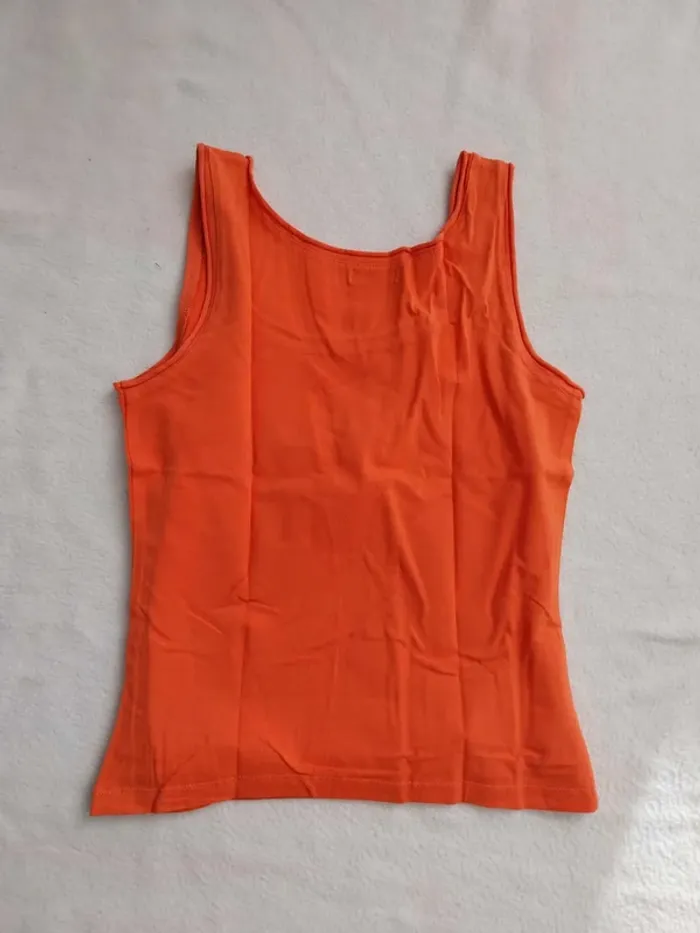 Haut / debardeur orange T38 - photo numéro 4