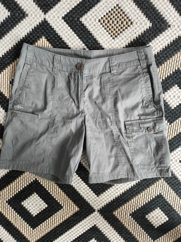 Short cargo coton de trekking et voyage travel 100 Decathlon