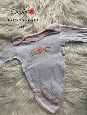 Body 🌺 6 mois 🌺 Sans marque