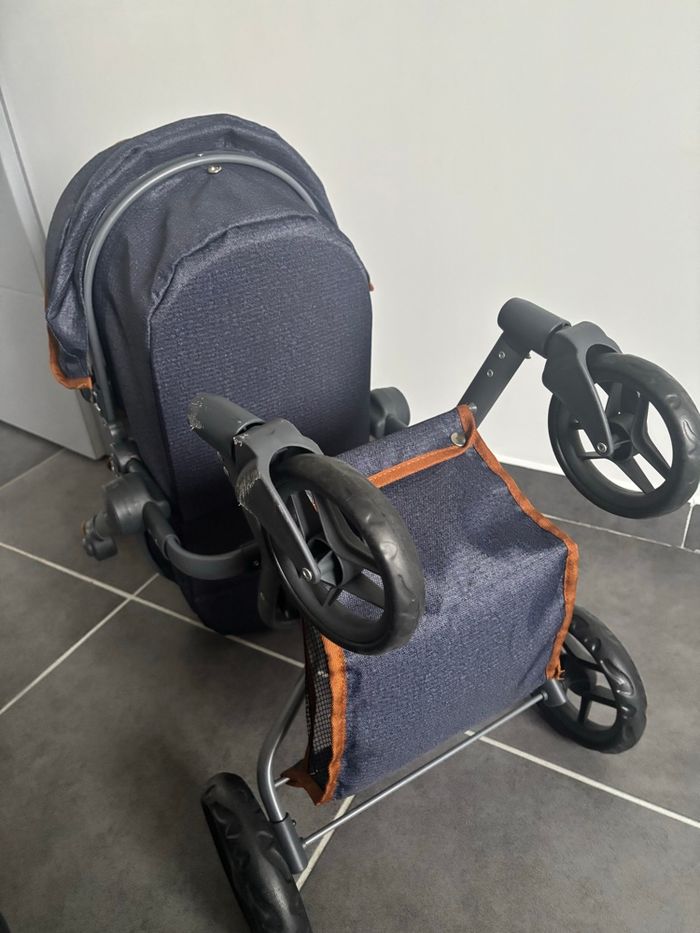 Knorr Toys Poussette pour poupée Boonk Bleu foncé 59 x 42 x 80 cm - photo numéro 3