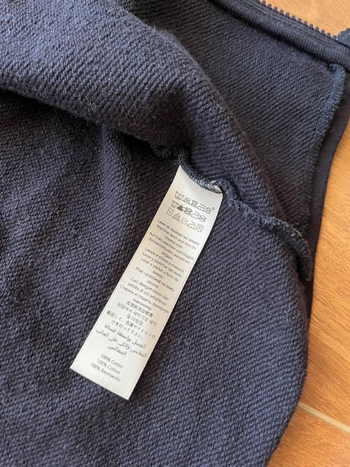 Sweat-shirt capuche zip 18 mois - Petit Bateau - photo numéro 2