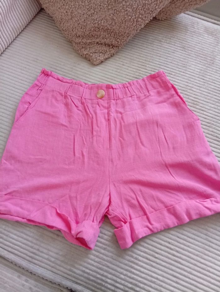 Short femme gaz de coton