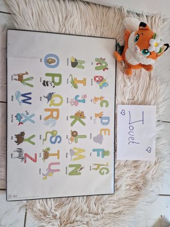 Dessous de main avec alphabet