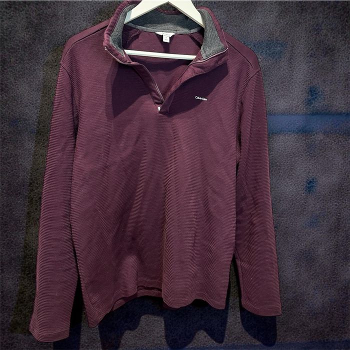 Pull col zippé vintage - calvin klein - photo numéro 5