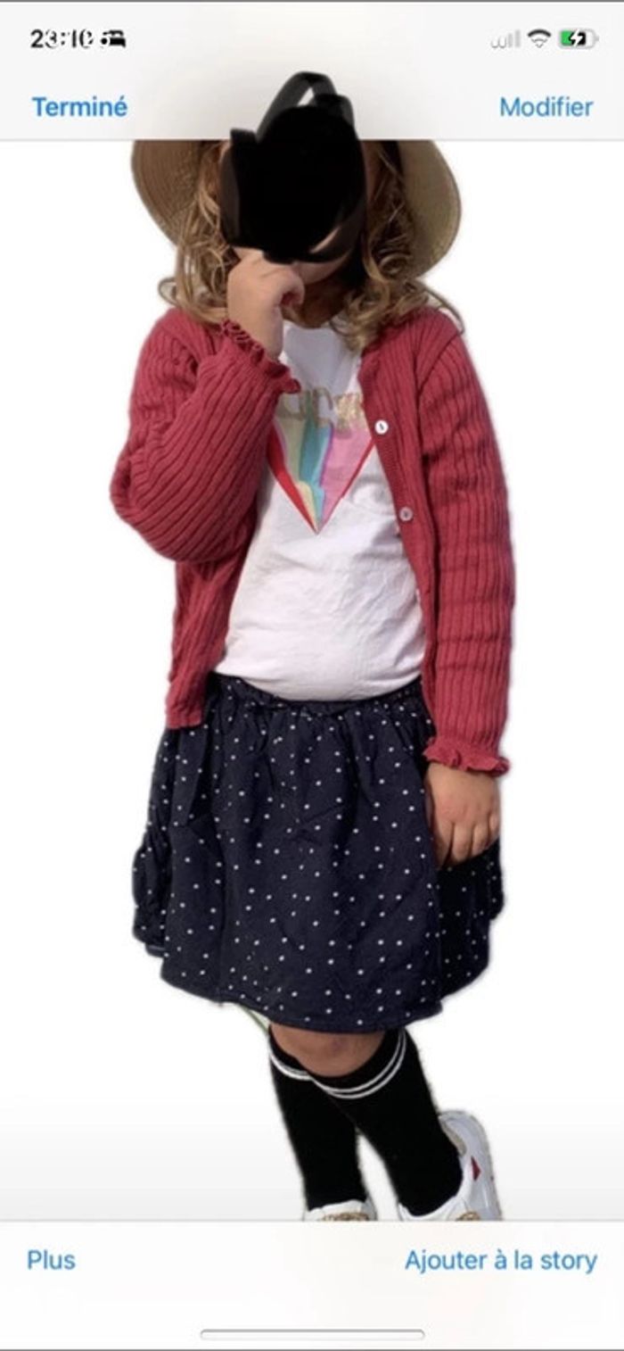 Ensemble 3 pièces fille Little cigogne