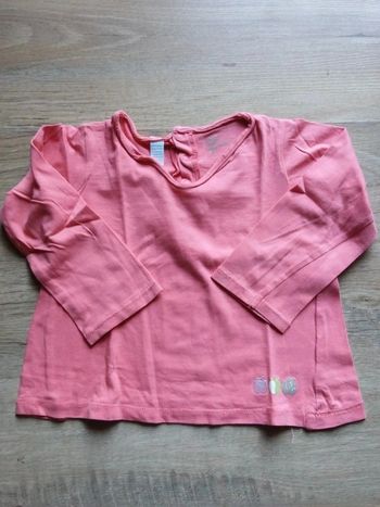 Tee-shirt manches longues roses