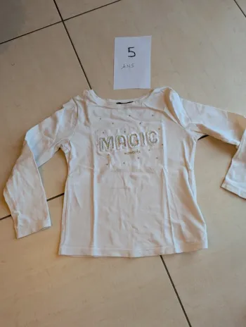 Tee-shirt manches longues Okaïdi 5 ans