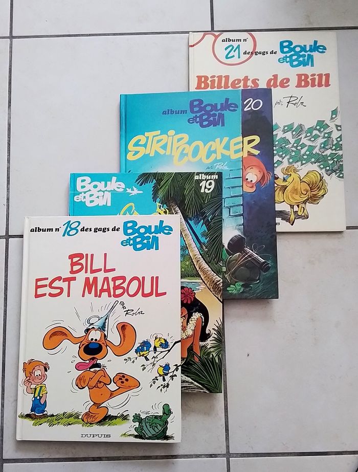 4 BD Boule et Bill tomes 18 à 21