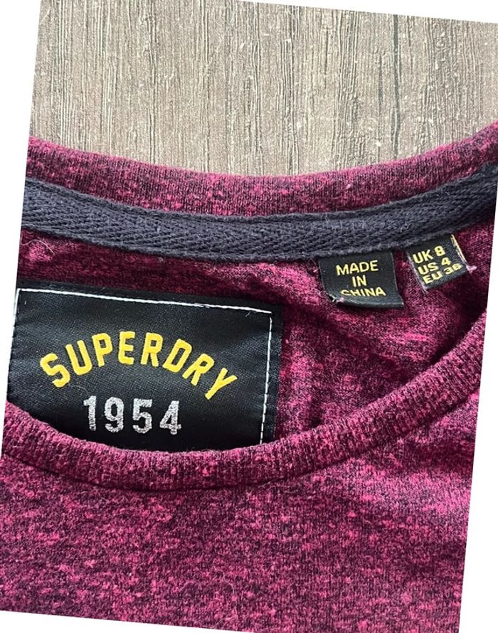 T-shirt femme superdry taille 36 - photo numéro 3