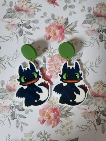 Boucles d'oreilles Dragons Krokmou