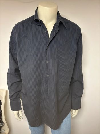 Chemise Balenciaga noire à rayures - Taille 42 - Excellent état