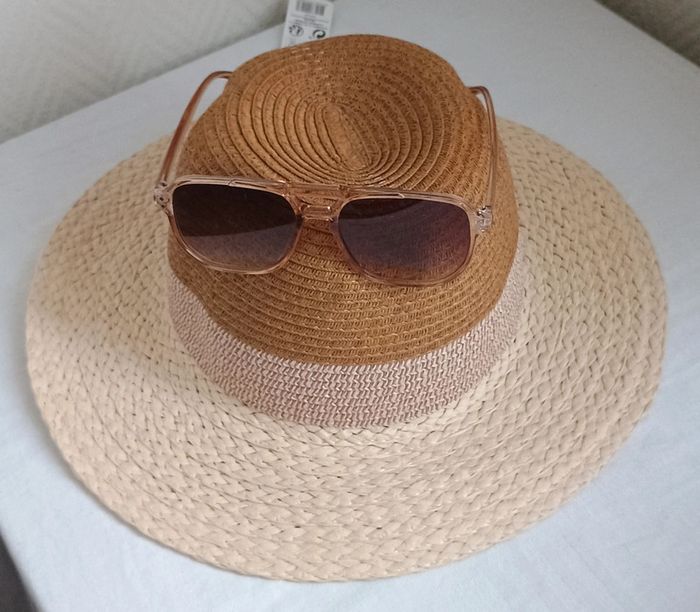 Chapeau soleil été et lunettes de soleil - photo numéro 4