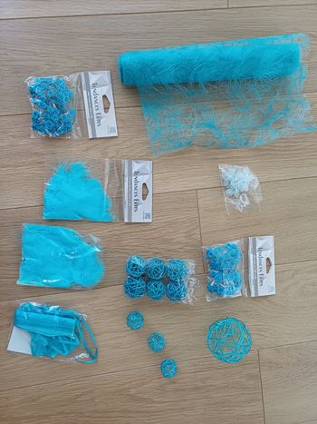Lot pour décoration bleue