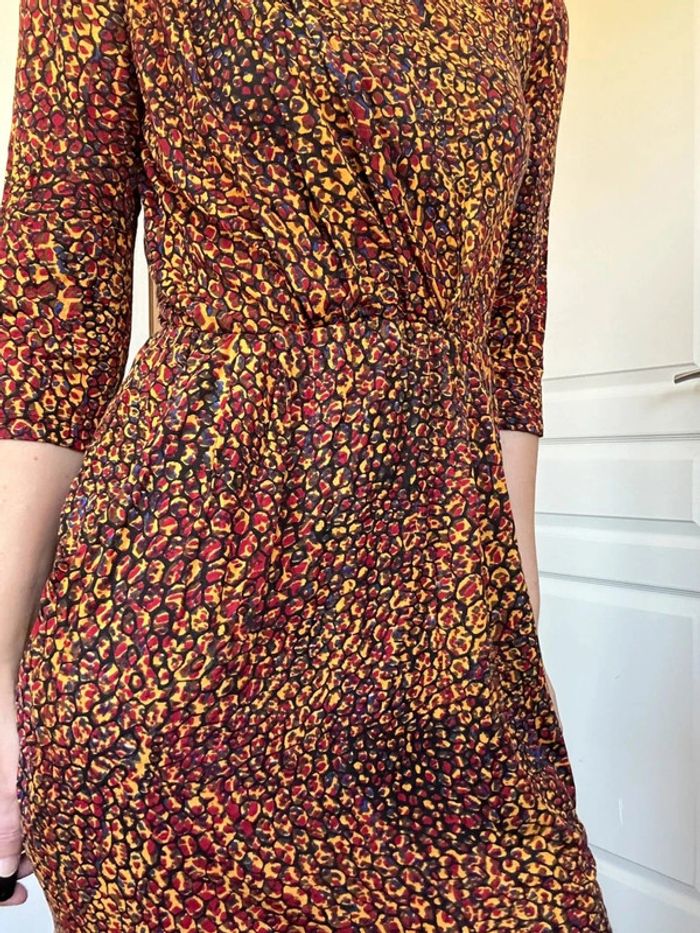 3 Suisses Robe orange à motif – Taille 36 – Très bon état - photo numéro 16