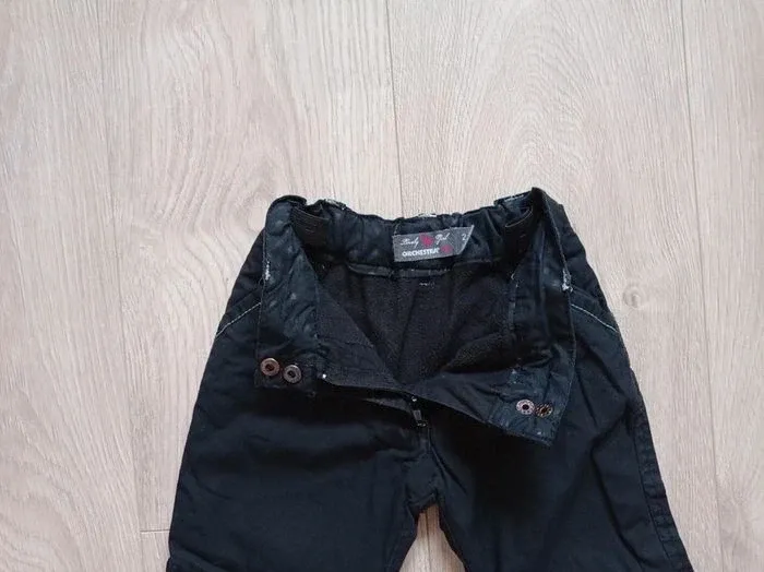 Pantalon doublé polaire noir fille Orchestra 2 ans - photo numéro 2