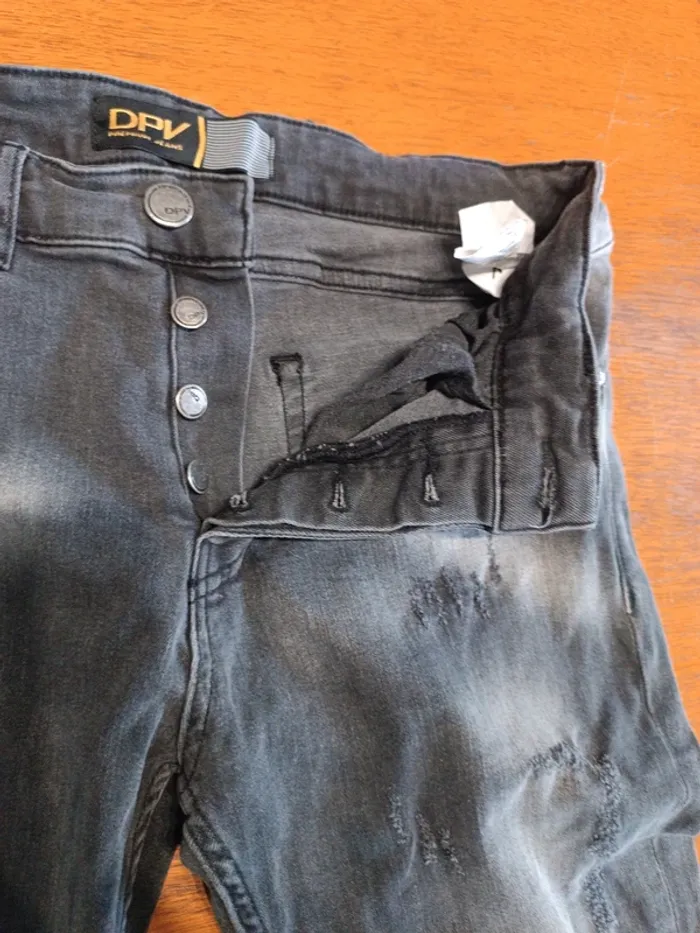Jean troué anthracite DPV - M - photo numéro 6