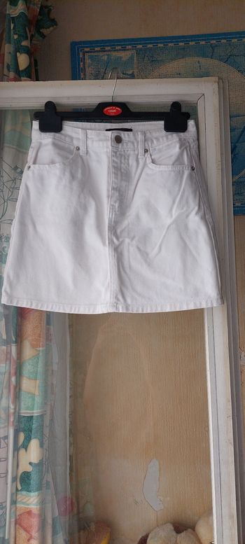 Jupe blanche jean