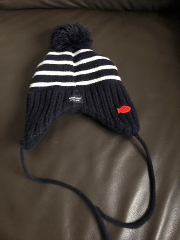 Bonnet ponpon weekend à la mer 6 - 12 mois