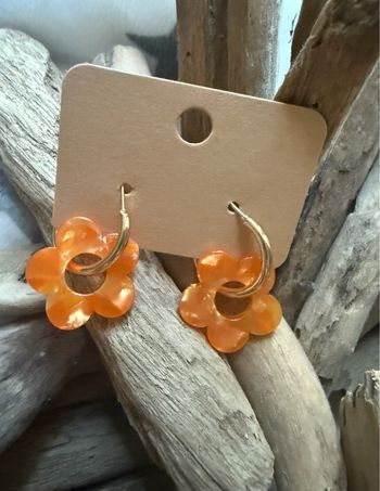 Boucle fantaisie orange