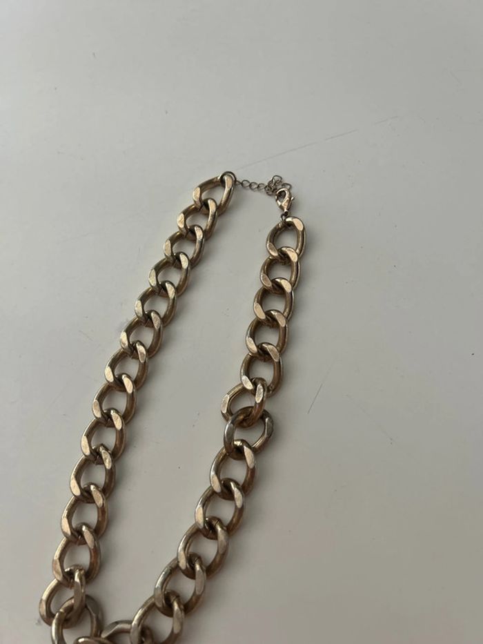 Gros collier effet doré - photo numéro 3