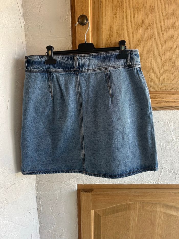 Jupe en jean bleu Gémo - taille 42 - photo numéro 2