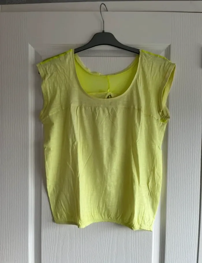 Tee-shirt jaune fluo - photo numéro 3