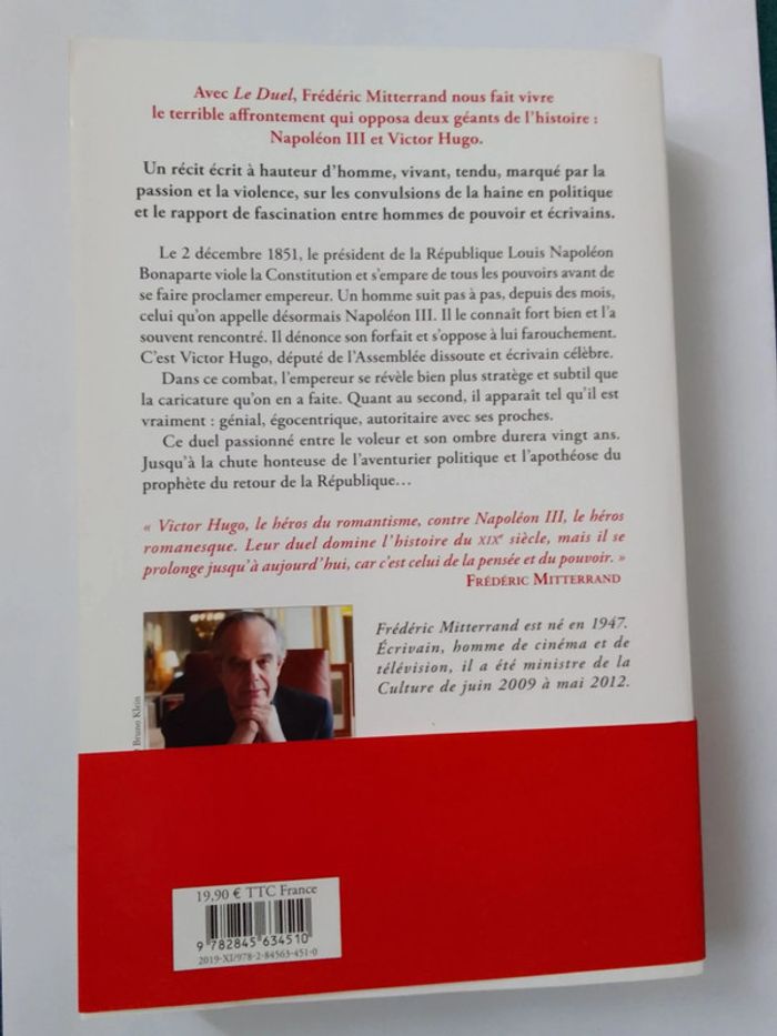Frédéric Mitterrand 🍀 Napoléon III et Victor Hugo le duel - photo numéro 2