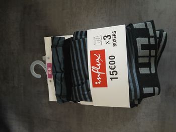 lot de trois boxers homme XXL