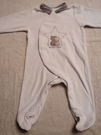 Pyjamas grenouillère 6 mois Obaïbi (réf perso D8)(familleac72)