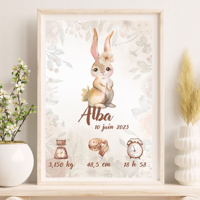 Affiches Naissance Personnalisée