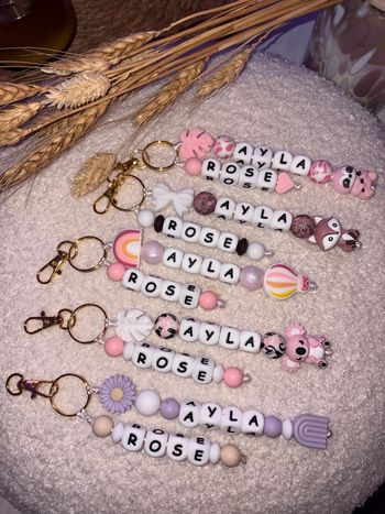 Attache tétine & Porte clés personnalisé